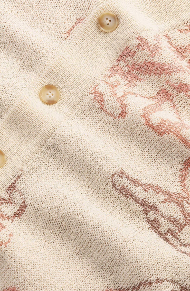 NN07 Viggo 60044 Recycled Cotton Blend Cardigan, Alternate, color, Ivory