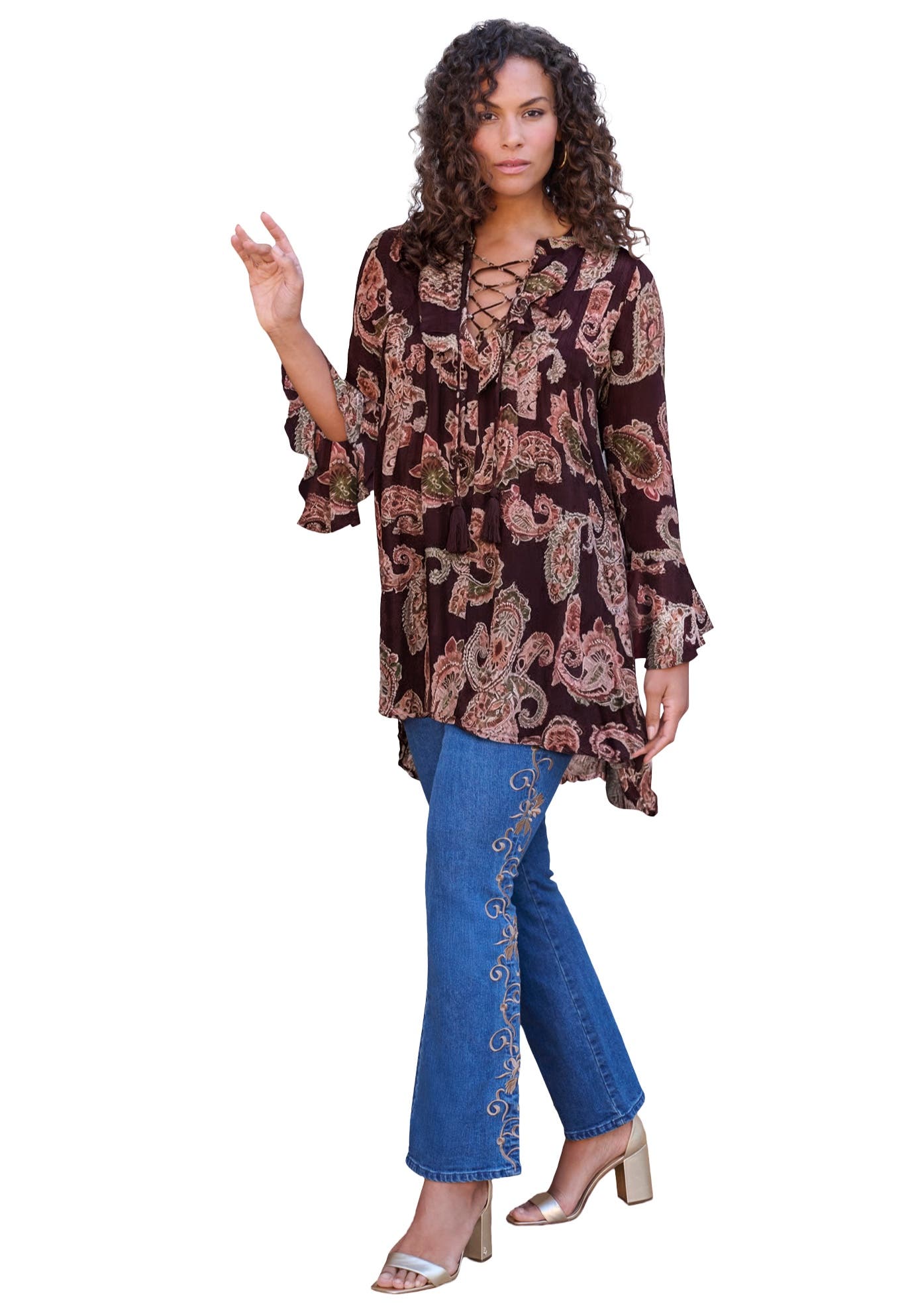 DARK BERRY MULTI PAISLEY