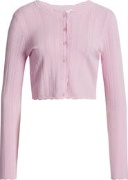 LoveShackFancy Nadiya Pointelle Cardigan