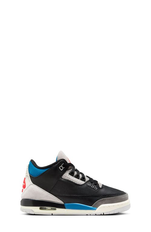 Nike Kids' Jordan 3 Retro Basketball Sneaker In Black