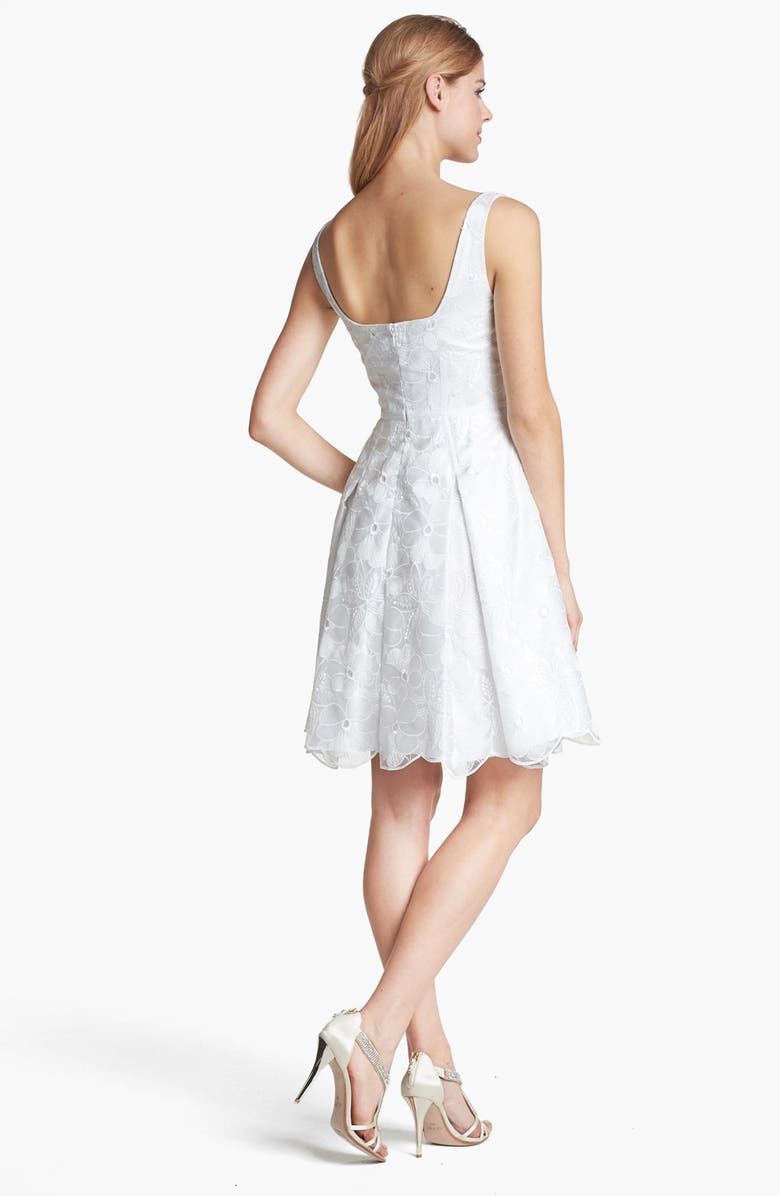 Jill Jill Stuart Embroidered Organza Fit & Flare Dress, Alternate, color,