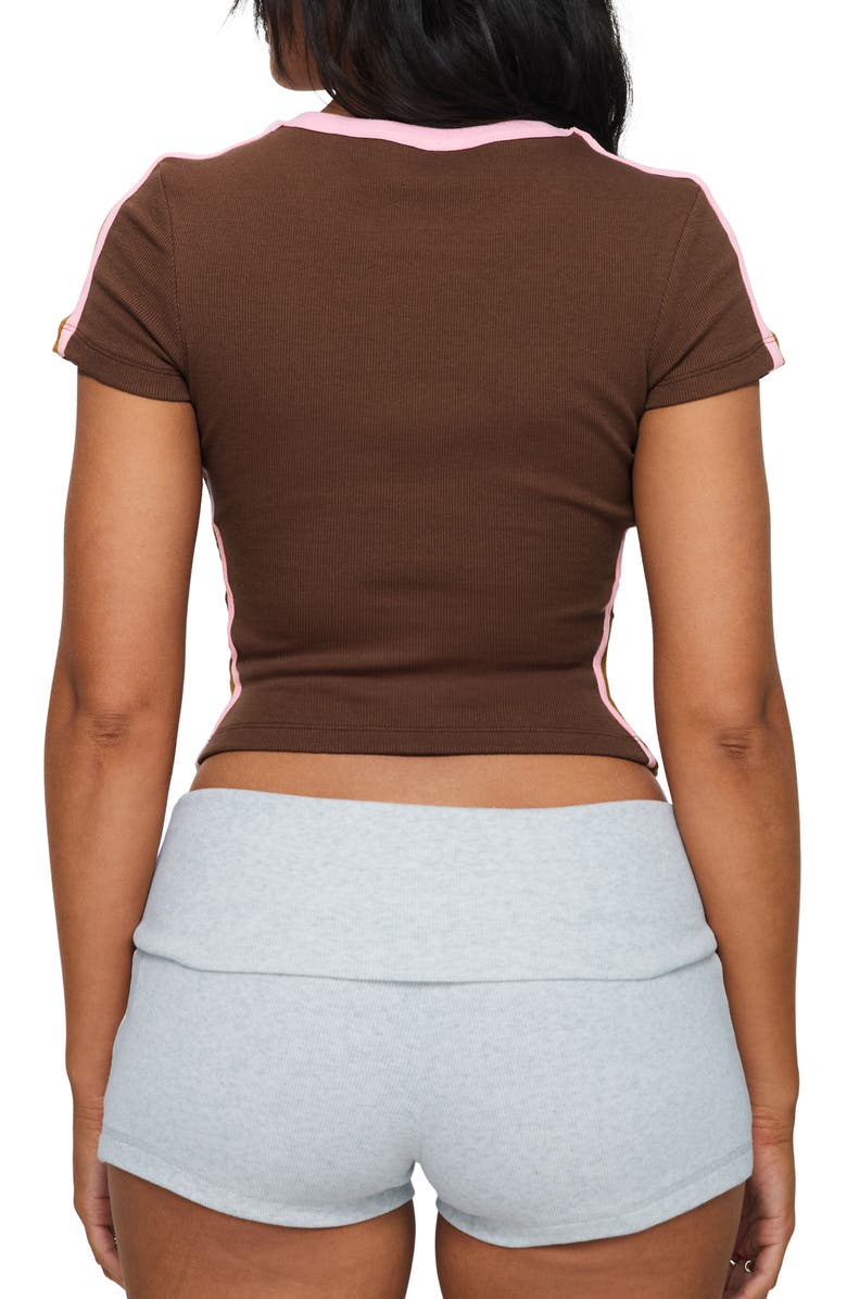 Princess Polly Baseline Rib T-Shirt, Alternate, color, 