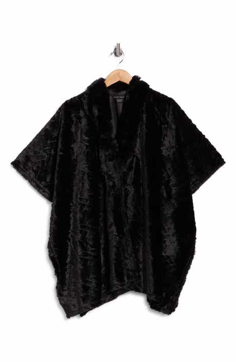 Ribbed Cardigan Poncho