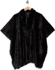 Nanette Lepore Ribbed Cardigan Poncho