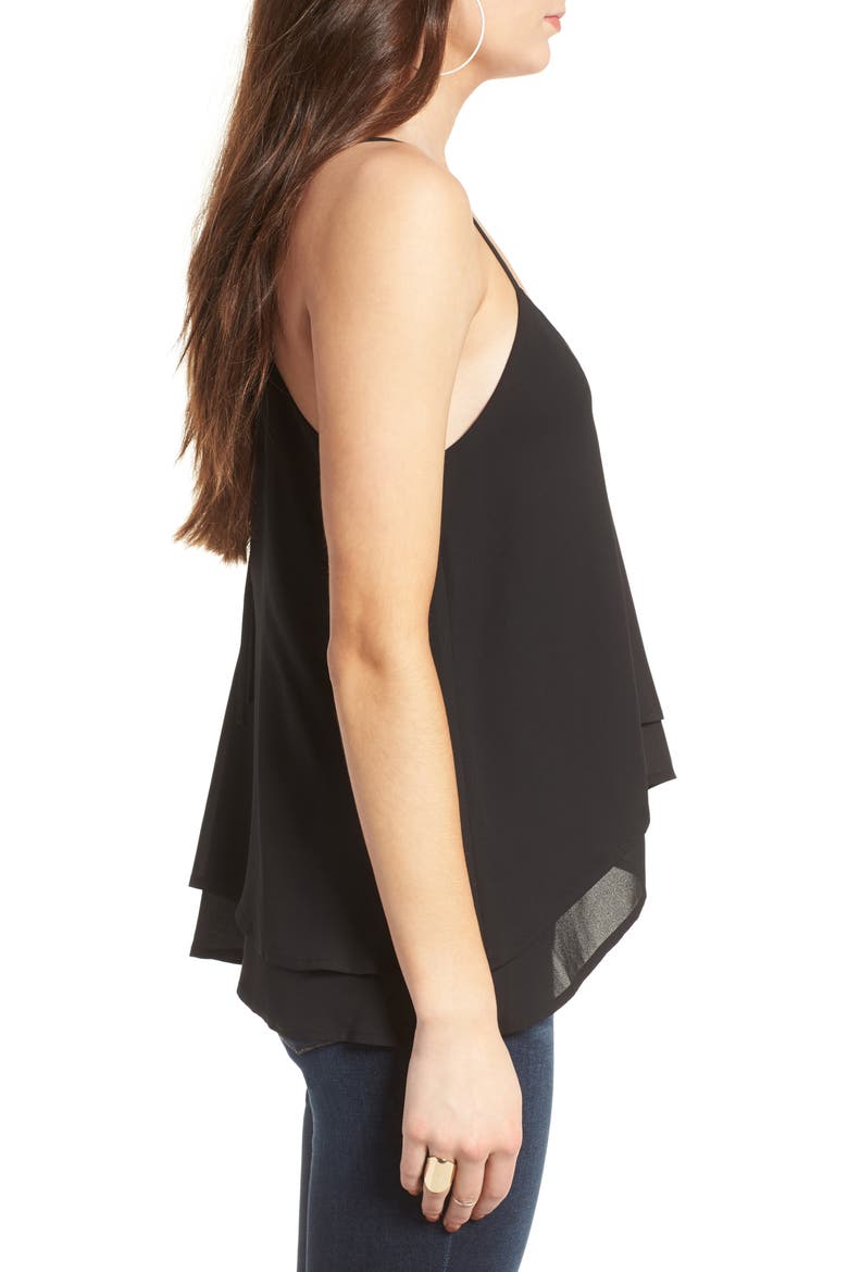 Layered High/Low Hem Tank, Alternate, color, BLACK