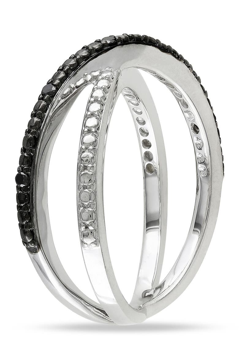 Diamond Crisscross Band, Alternate, color, BLACK