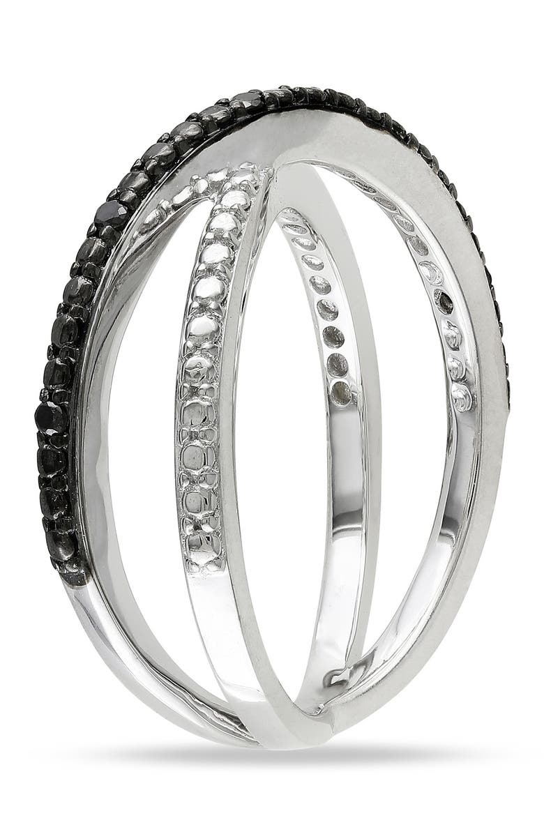 DELMAR Diamond Crisscross Band, Alternate, color, Black