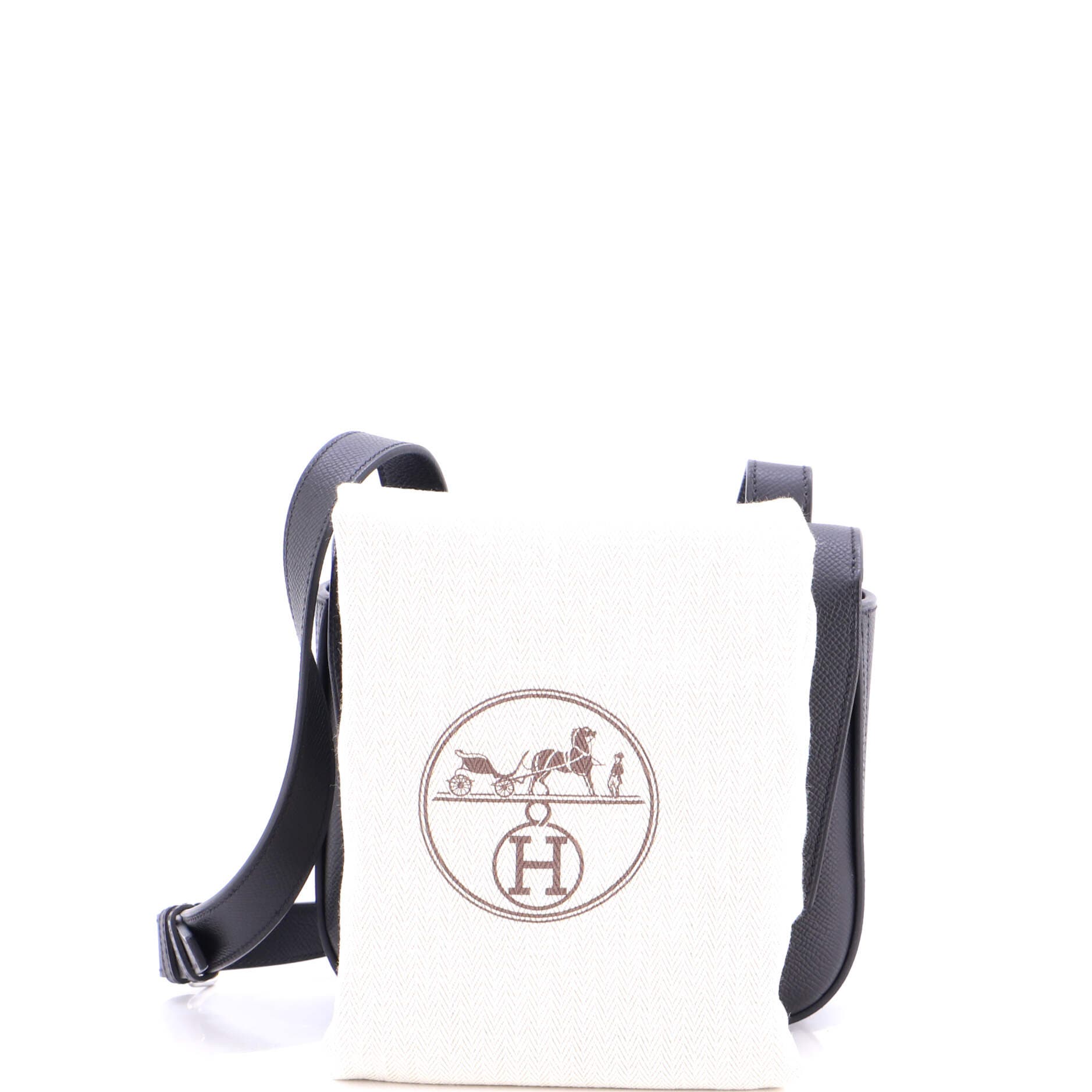 Pre-Owned Hermes Della Cavalleria Shoulder Bag Epsom Mini, Alternate, color, Noir