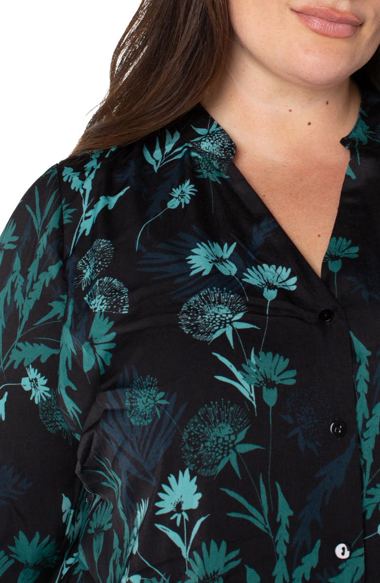 Liverpool Los Angeles Print Button-Up Shirt, Alternate, color, 