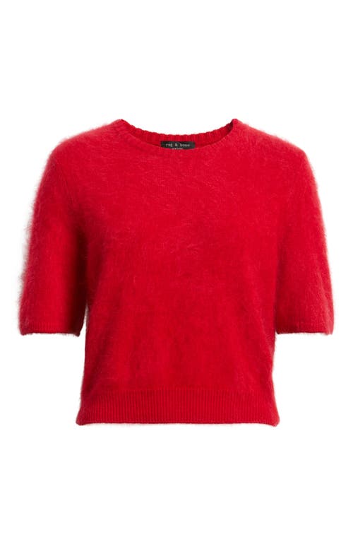 Rag & Bone Jada Brushed Cashmere Sweater In Red