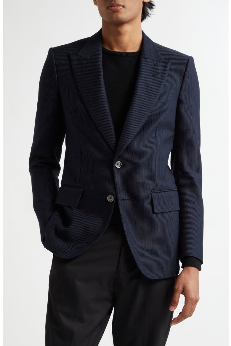 Cannete Cotton & Silk Corduroy Sport Coat, Main, color, INK BLUE