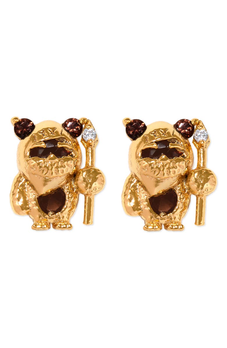 Girls Crew Star Wars<sup
™</sup
 Ewok<sup
™</sup
 Stud Earrings, Main, color, Gold