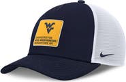 Nike Men's Nike  Navy/White West Virginia Mountaineers 2025 On-Field Rise Engineered Trucker Adjustable Hat