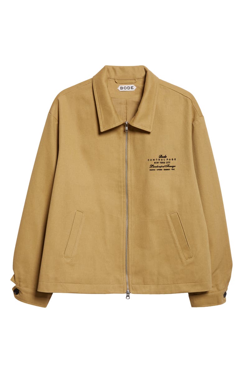 Bode Central Park Jacket, Alternate, color, Khaki