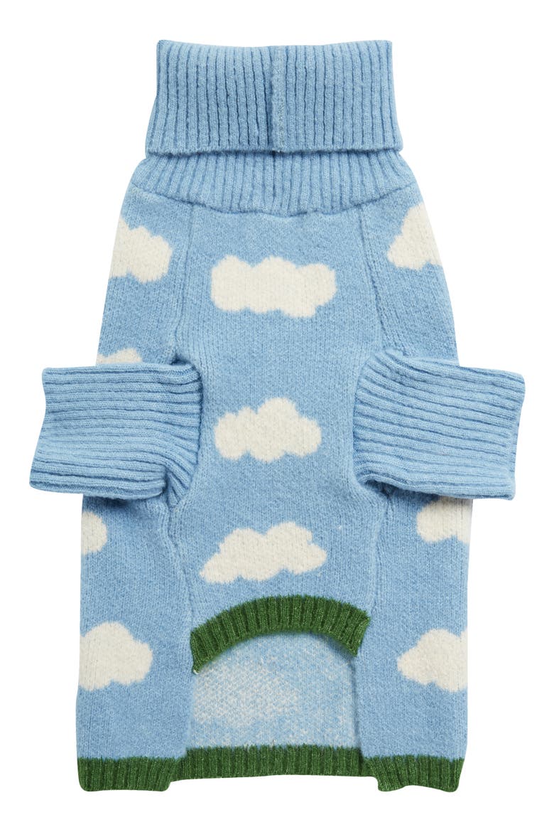 Silver Linings Pet Sweater, Alternate, color, BLUE