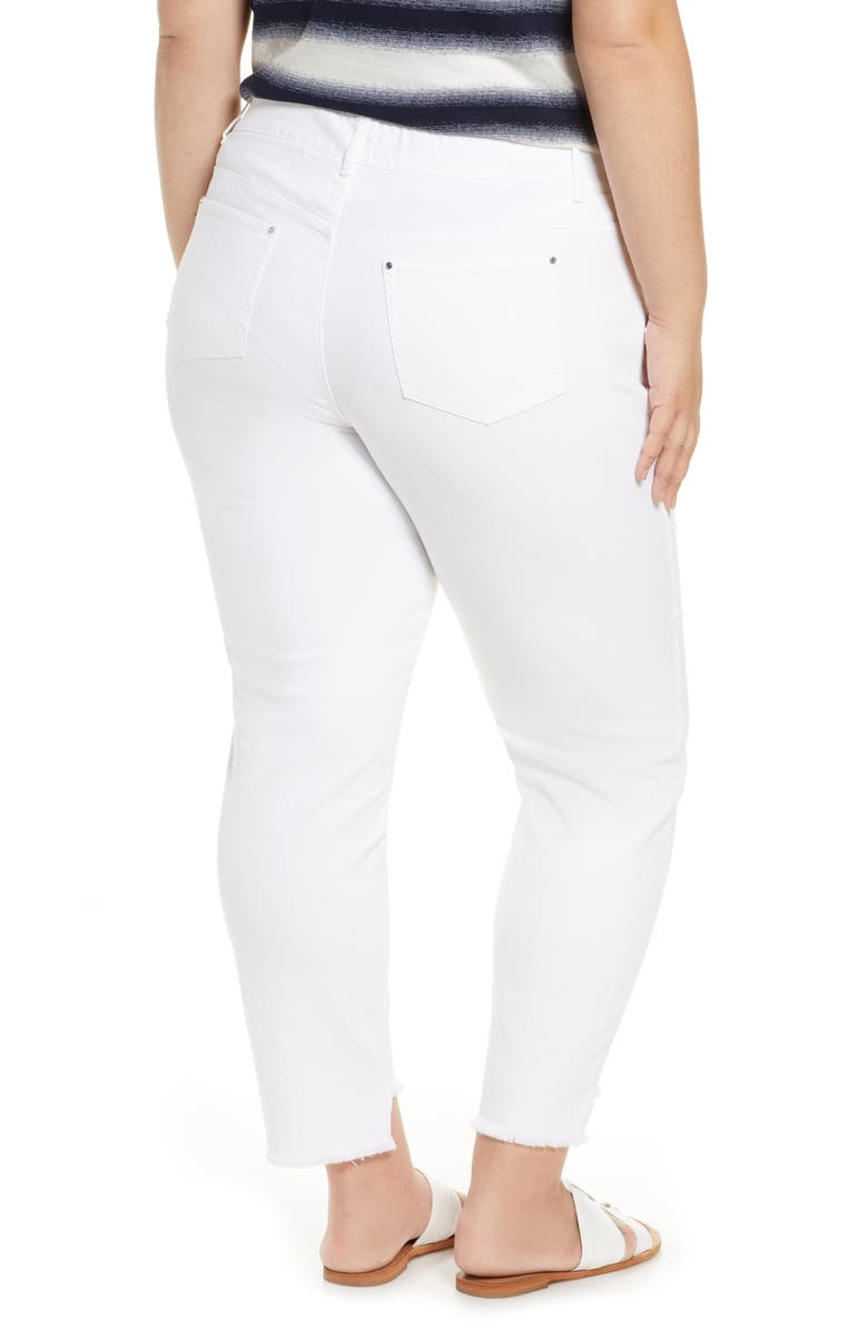 Lafayette 148 New York Mercer Step Hem Jeans, Alternate, color, 