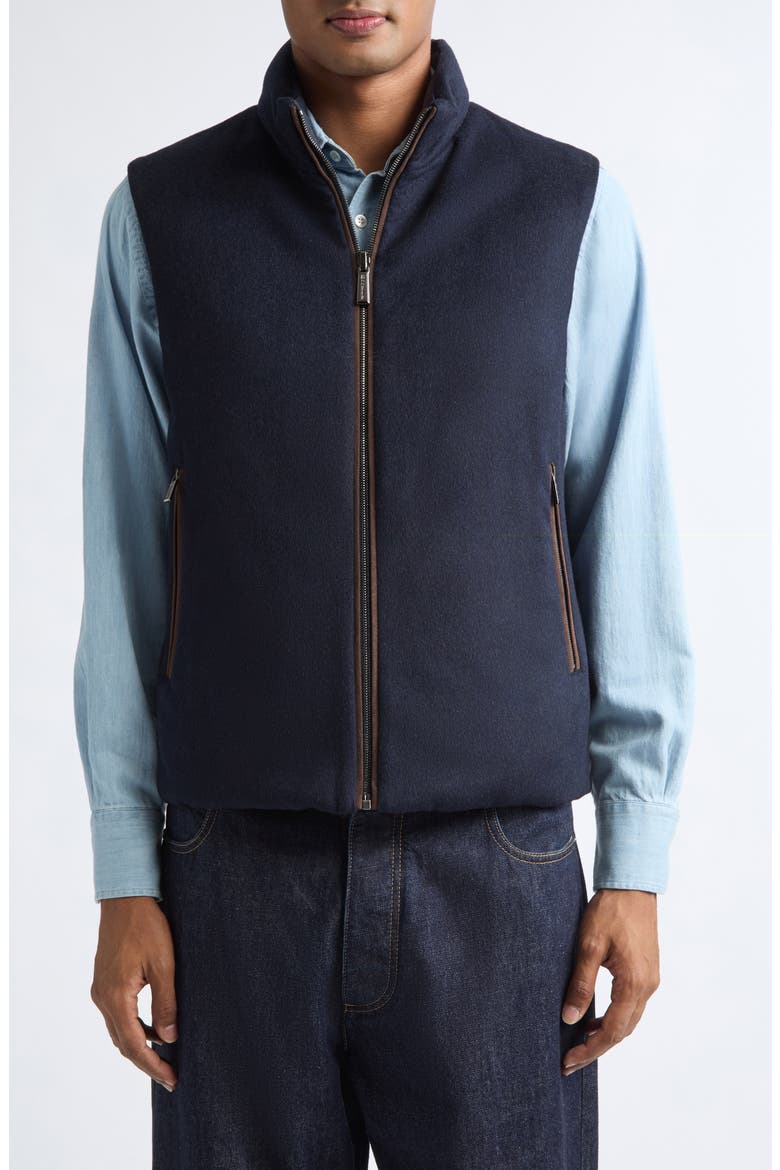 Falieri Wool Blend Vest, Main, color, BLUE GREY