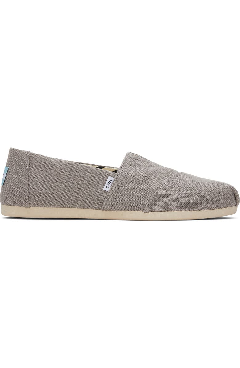 TOMS Alpargata Slip-On, Alternate, color, Morning Dove Heritage Canvas