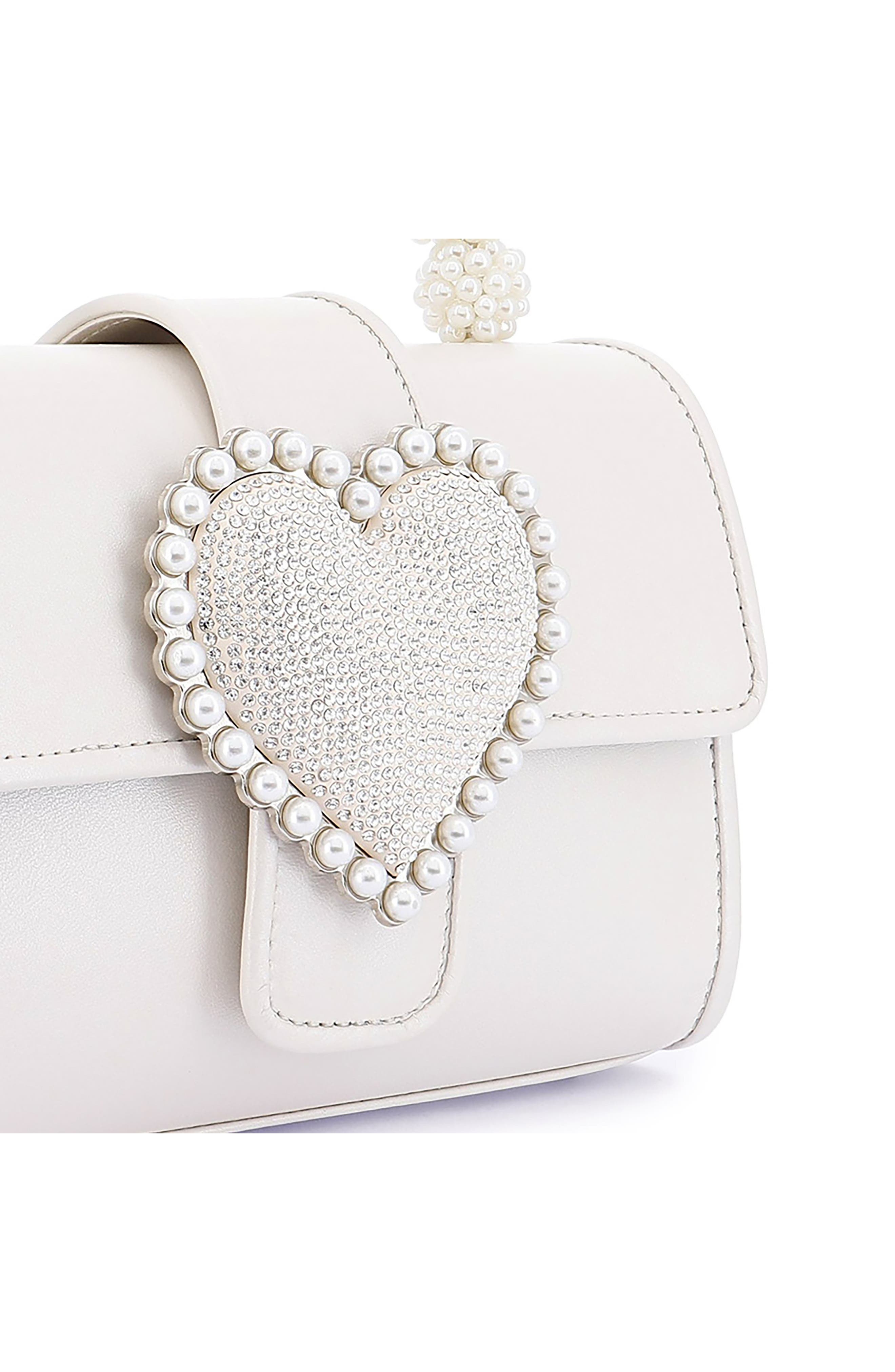 SOPHIA WEBSTER Amora Imitation Pearl Top Handle Bag, Alternate, color, 