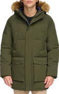 Tommy Hilfiger Faux Fur Trim Insulated Parka