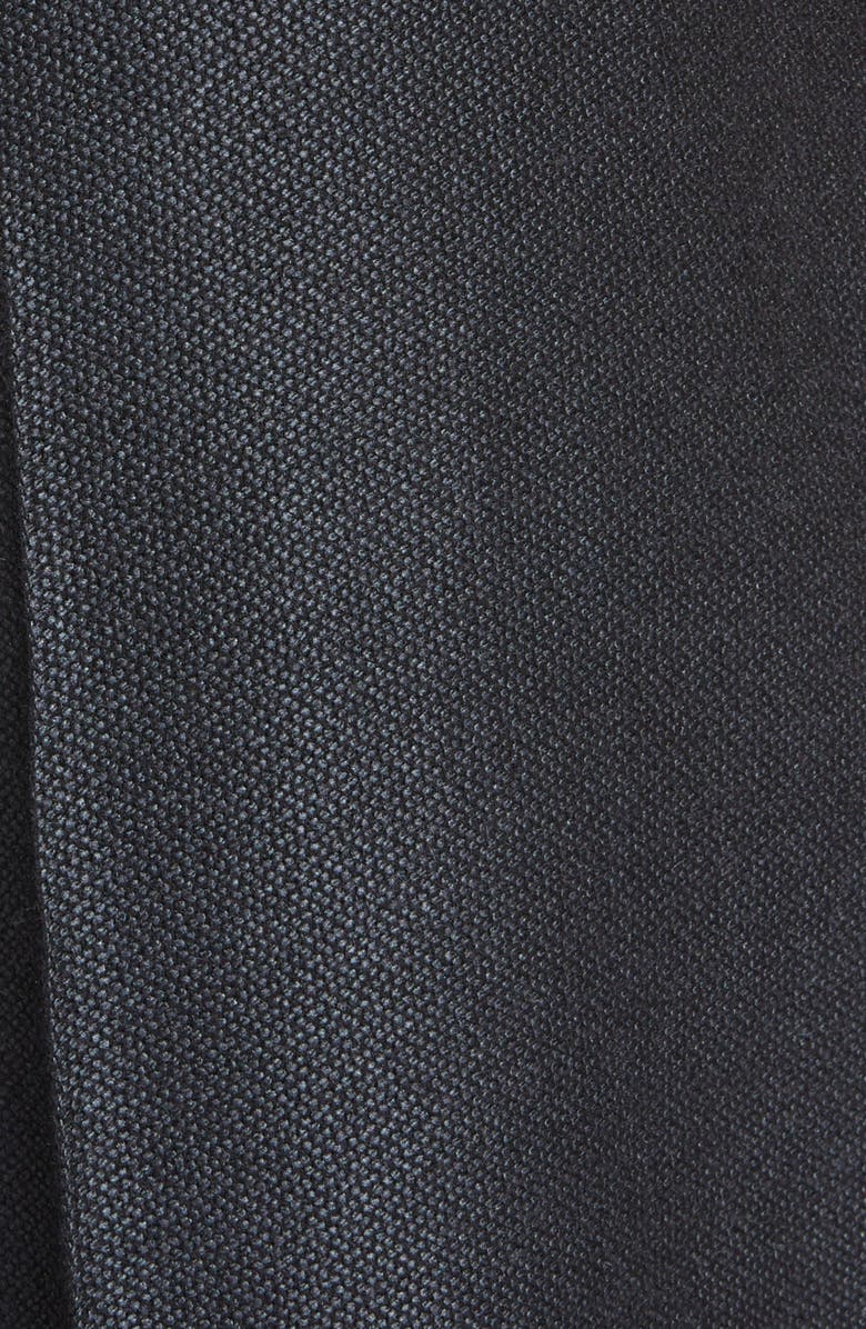 Chloé High Waist Armored Silk & Wool Wide Leg Pants, Alternate, color, 