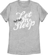 Lost Gods Women's Let Me Sleep Short Sleeve Graphic T-Shirt