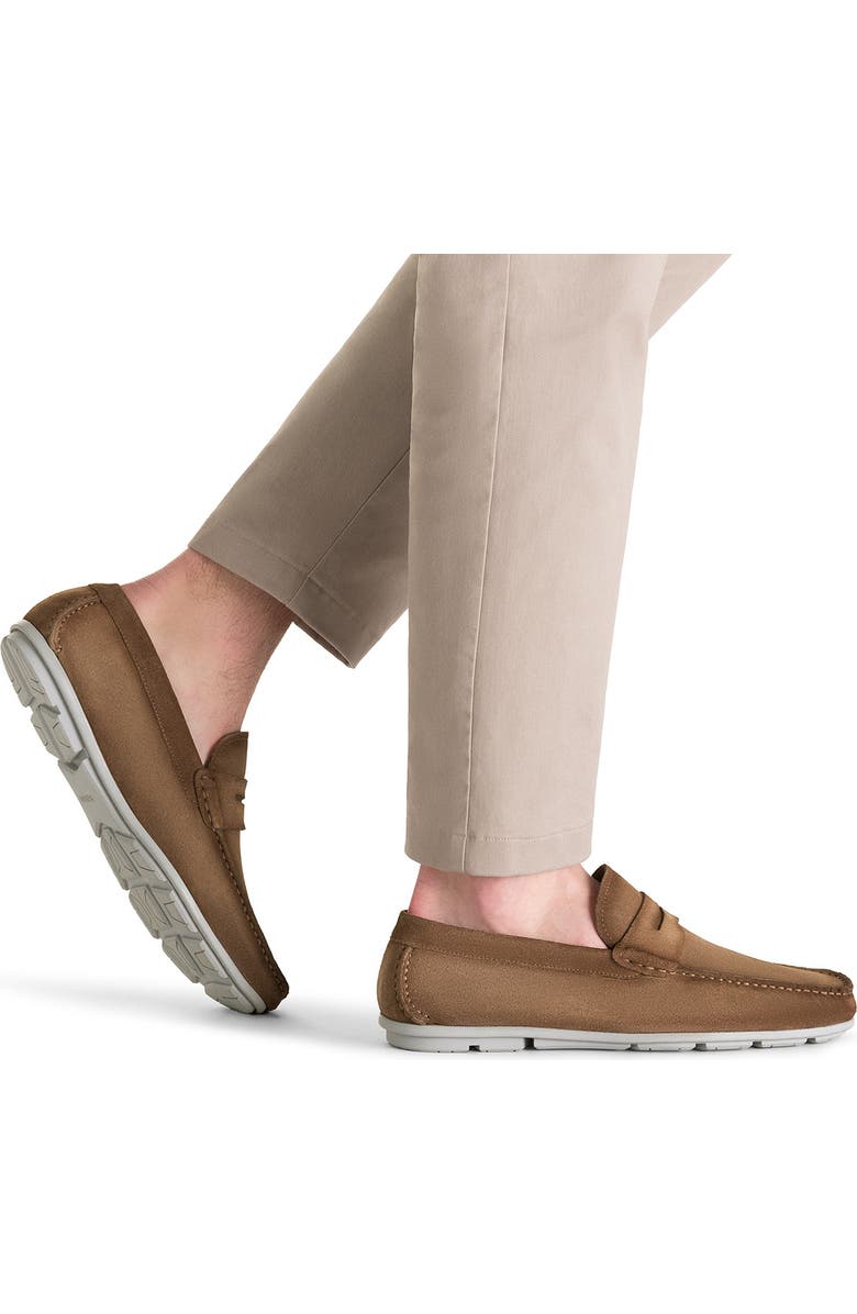 Magnanni Monterey Penny Loafer, Alternate, color, Rocia Suede