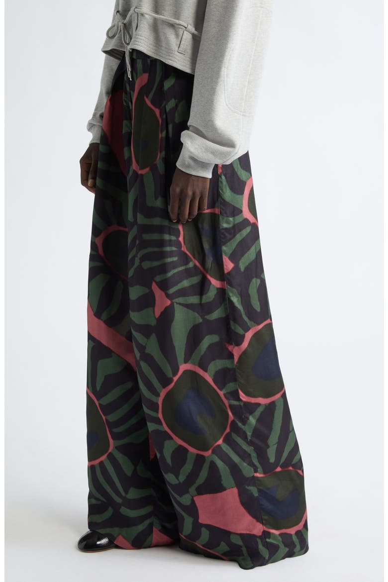 Pamplona Pleated Wide Leg Pants, Alternate, color, KHAKI