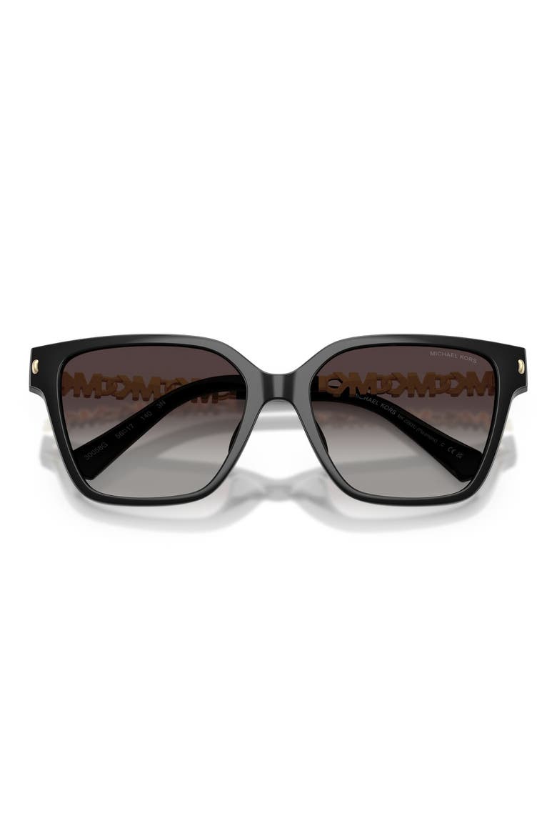 Piedmont 56mm Square Sunglasses, Alternate, color, BLACK / LIGHT GREY GRADIENT
