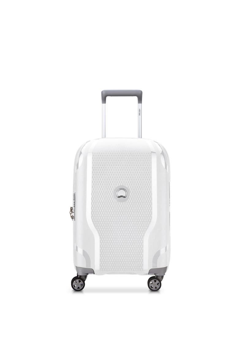 Clavel Hardside Expandable (19"/30") 2 Piece Spinner Luggage Set, Alternate, color, White