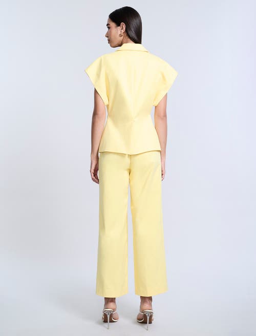 Bcbg Twill Vest In Yellow