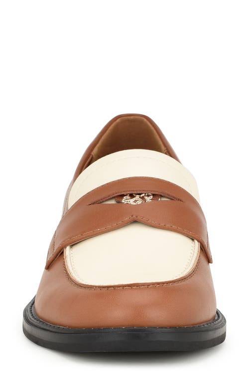 Nine West Seeme Penny Loafer In Medium Brown