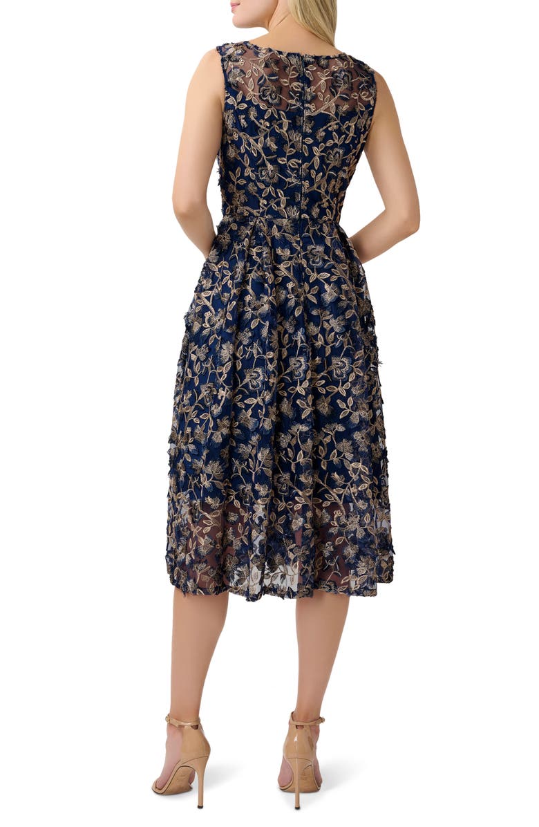 Adrianna Papell Midi Dress, Alternate, color, 