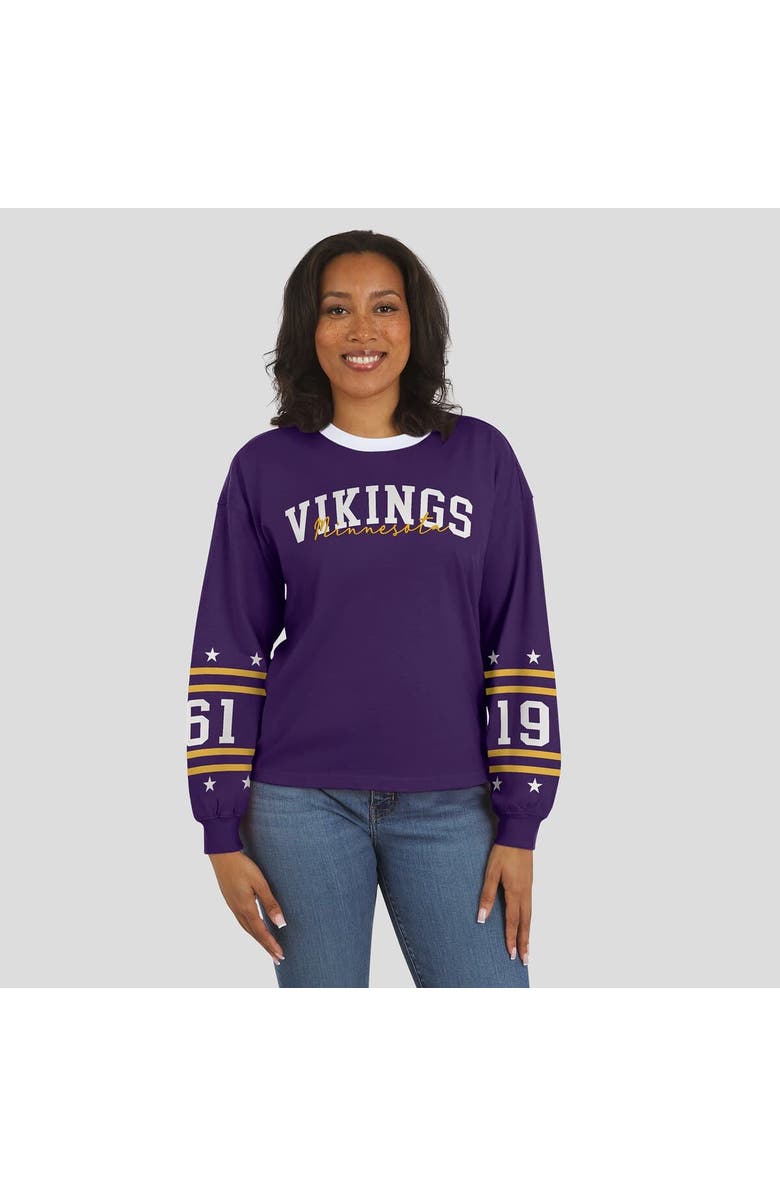 WEAR by Erin Andrews Women's WEAR by Erin Andrews Purple Minnesota Vikings Sport Long-Sleeve T-Shirt, Alternate, color, Purple