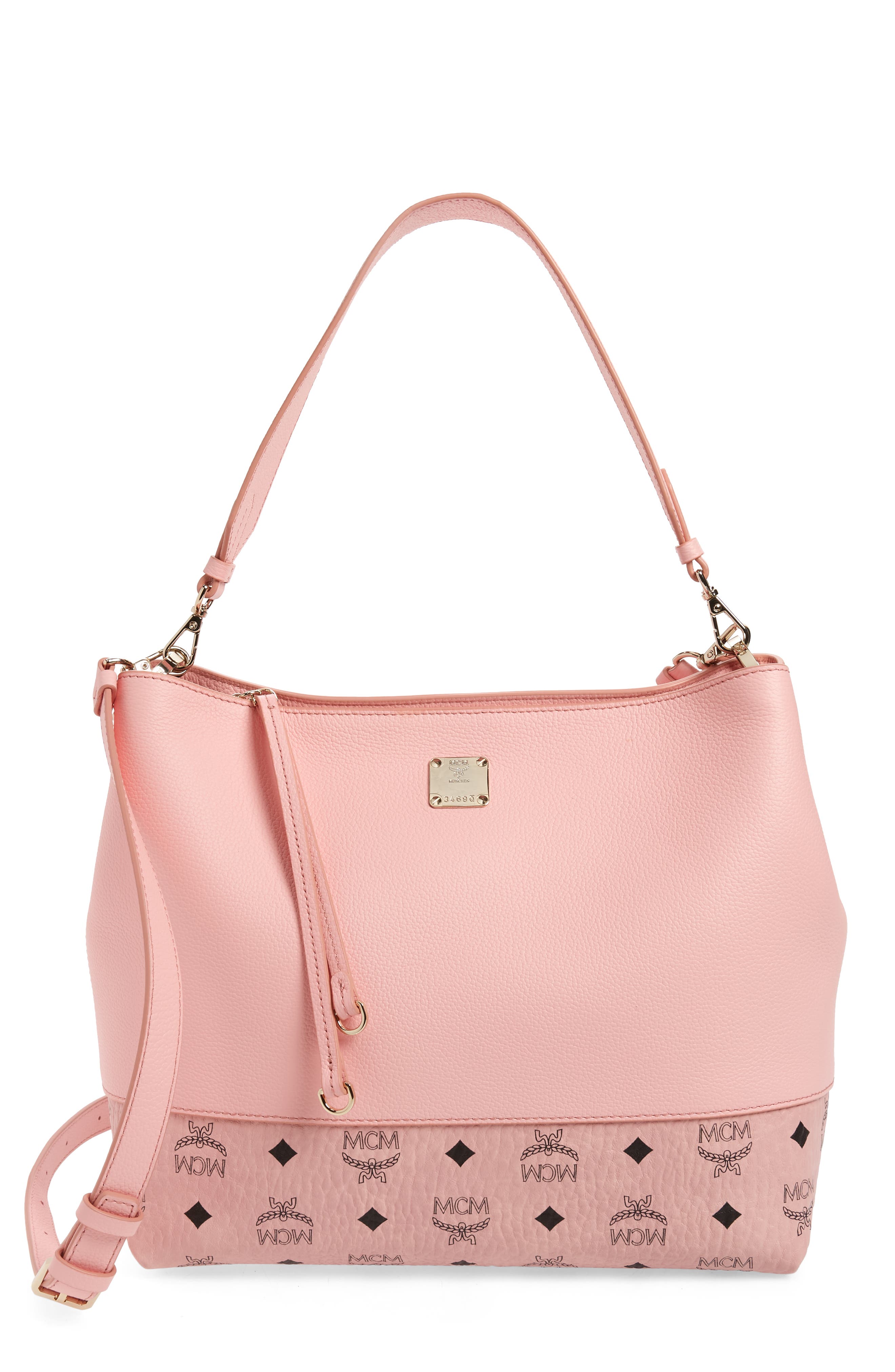 Anni Medium Hobo Bag, Main, color, SOFT PINK