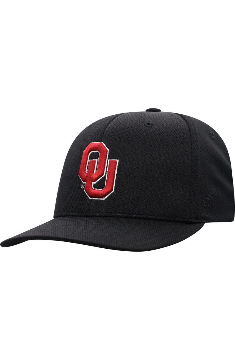 TOP OF THE WORLD Men's Top of the World Black Oklahoma Sooners Reflex Logo Flex Hat, Main, color, Black
