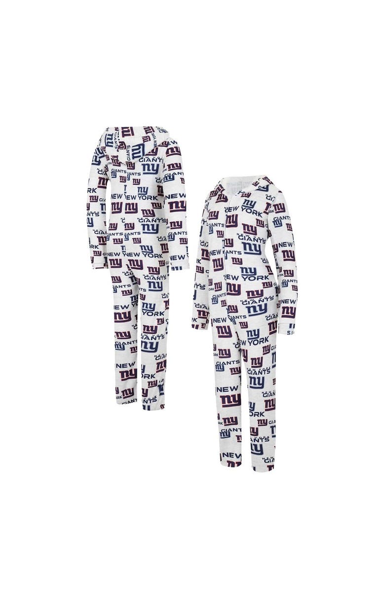 CONCEPTS SPORT Women's Concepts Sport Cream New York Giants Docket Hoodie Full-Zip Union Suit, Main, color, Cream