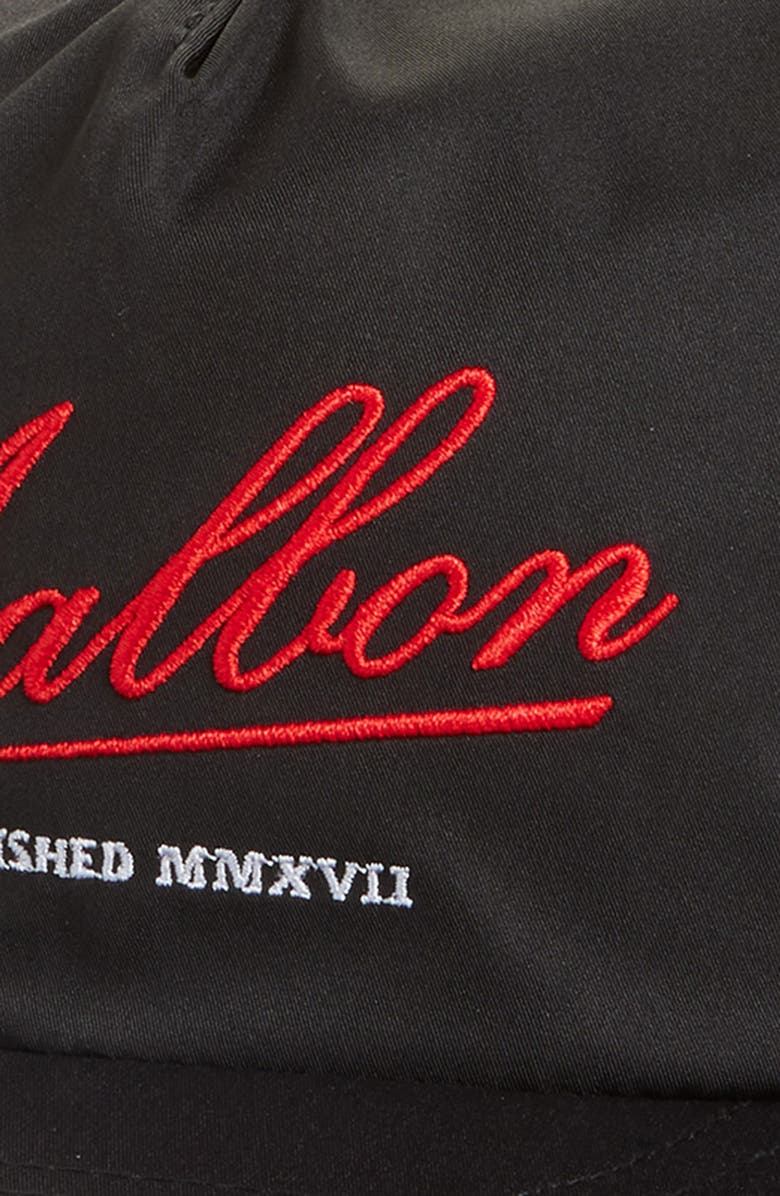 Malbon Golf Members Snapback Baseball Cap, Alternate, color, Black