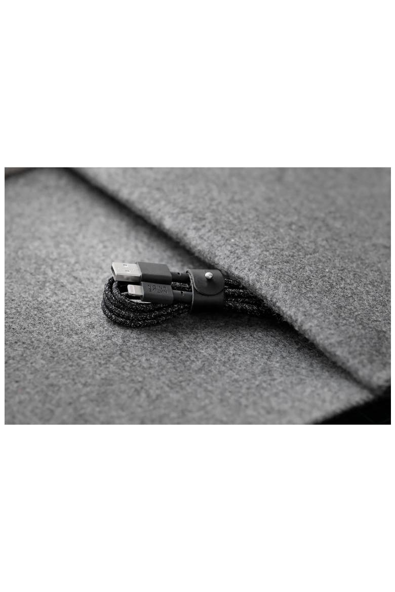 BELT Lightning to USB Charging Cable, Alternate, color, COSMOS BLACK