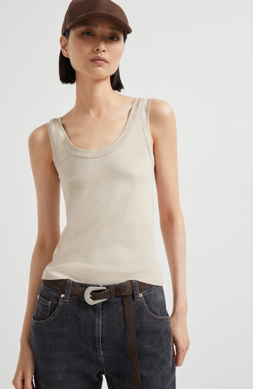 Brunello Cucinelli Ribbed Jersey Top