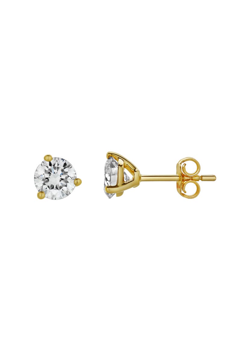 Nasak 1.5 Ct TW Non Certified Lab Grown Round Diamond Studs Martini 14K Gold Earrings, Main, color, 14K Yellow Gold