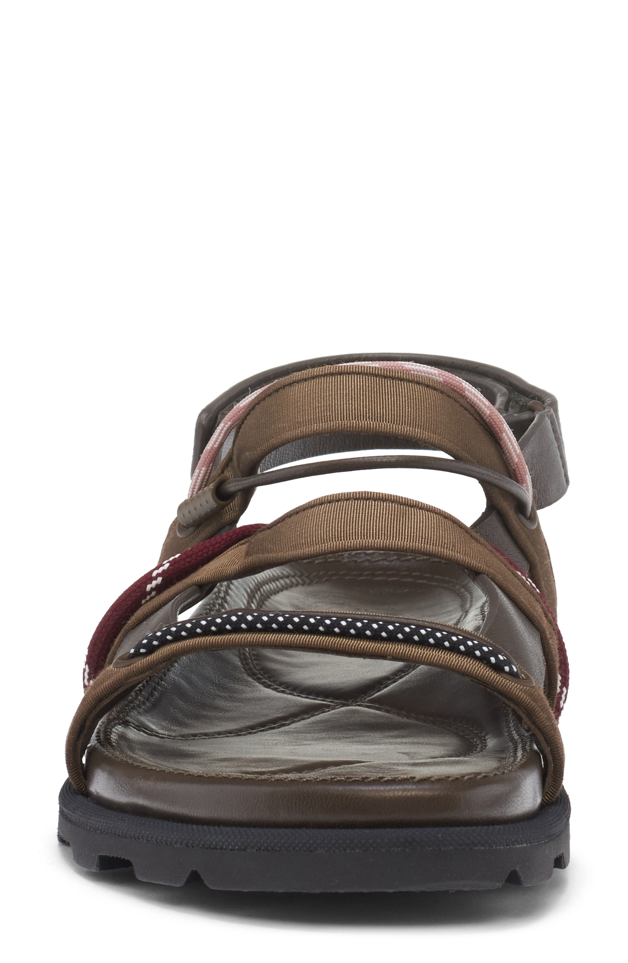 Moncler Vera Isla Sandal, Alternate, color, Brown