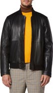 Andrew Marc Macneil Leather Bomber Jacket