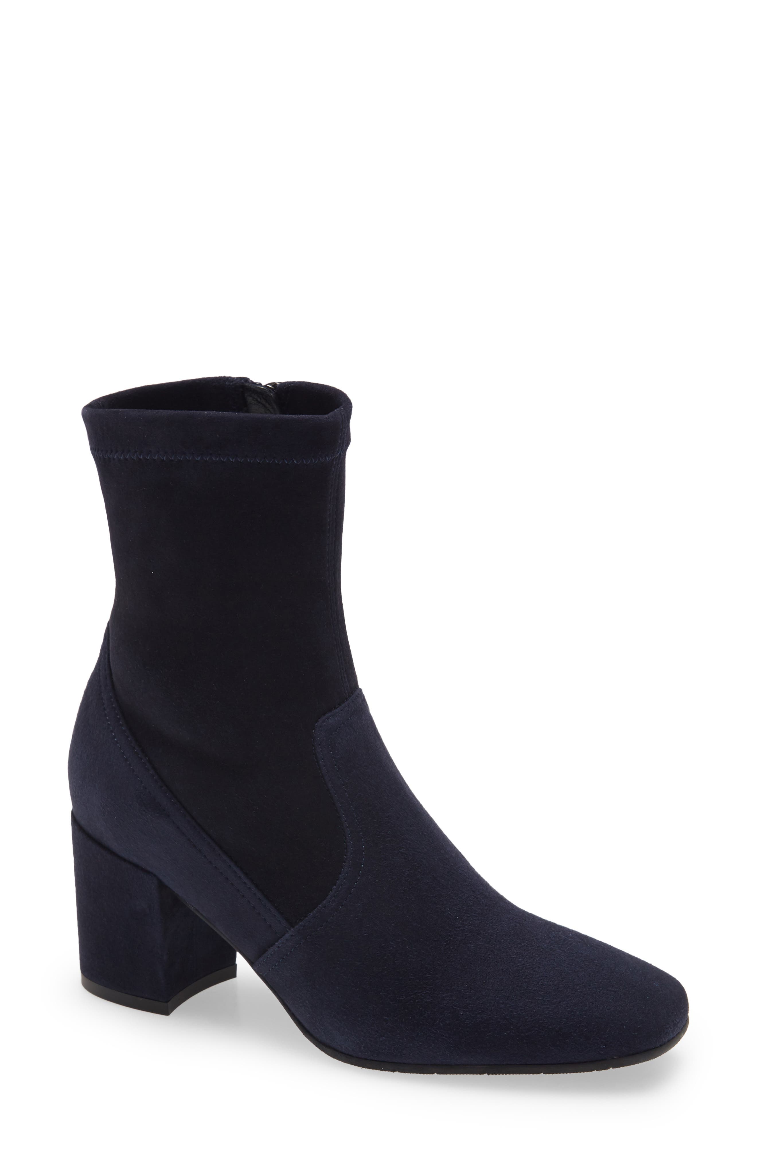 Dayana Water Resistant Stretch Bootie, Main, color, NAVY