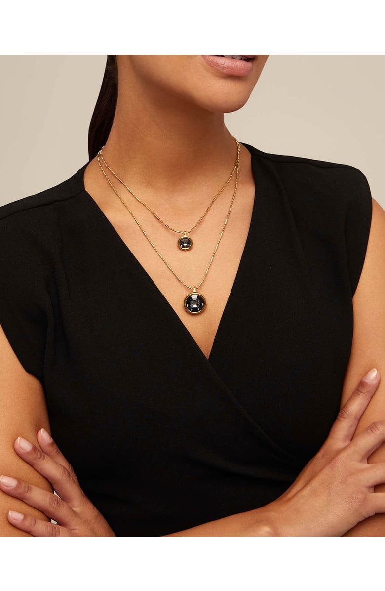 UNODE50 Double Strand Pendant Necklace, Alternate, color, Gold