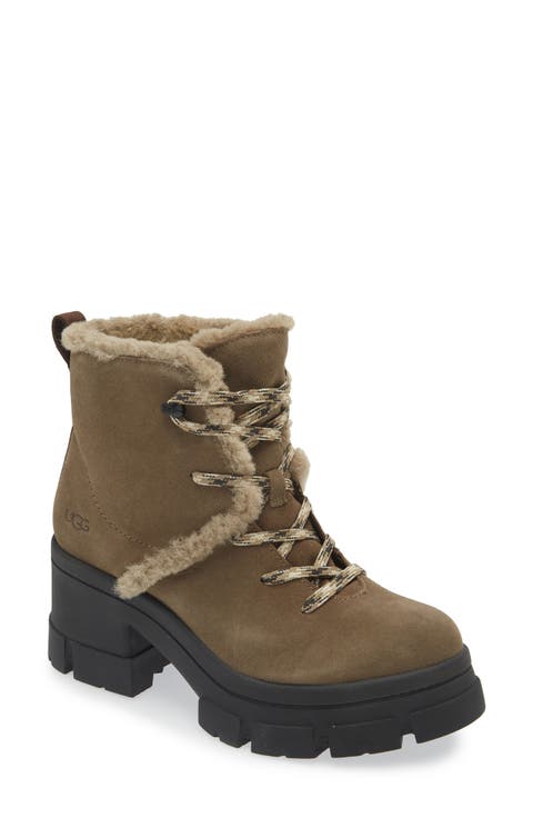 Brooklyn Water Resistant Hiker Boot with Genuine Shearling Trim (Women)
