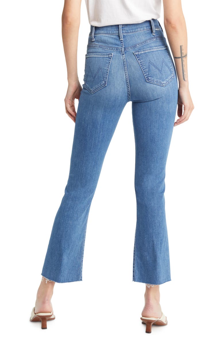 MOTHER The Hustler Fray Ankle Bootcut Jeans, Alternate, color,