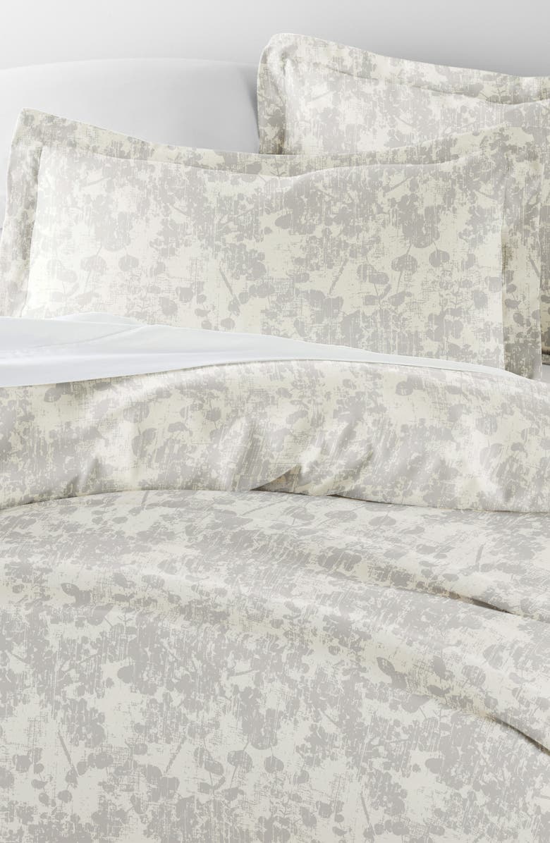 HOMESPUN Patterned Duvet Set, Alternate, color, Light Gray