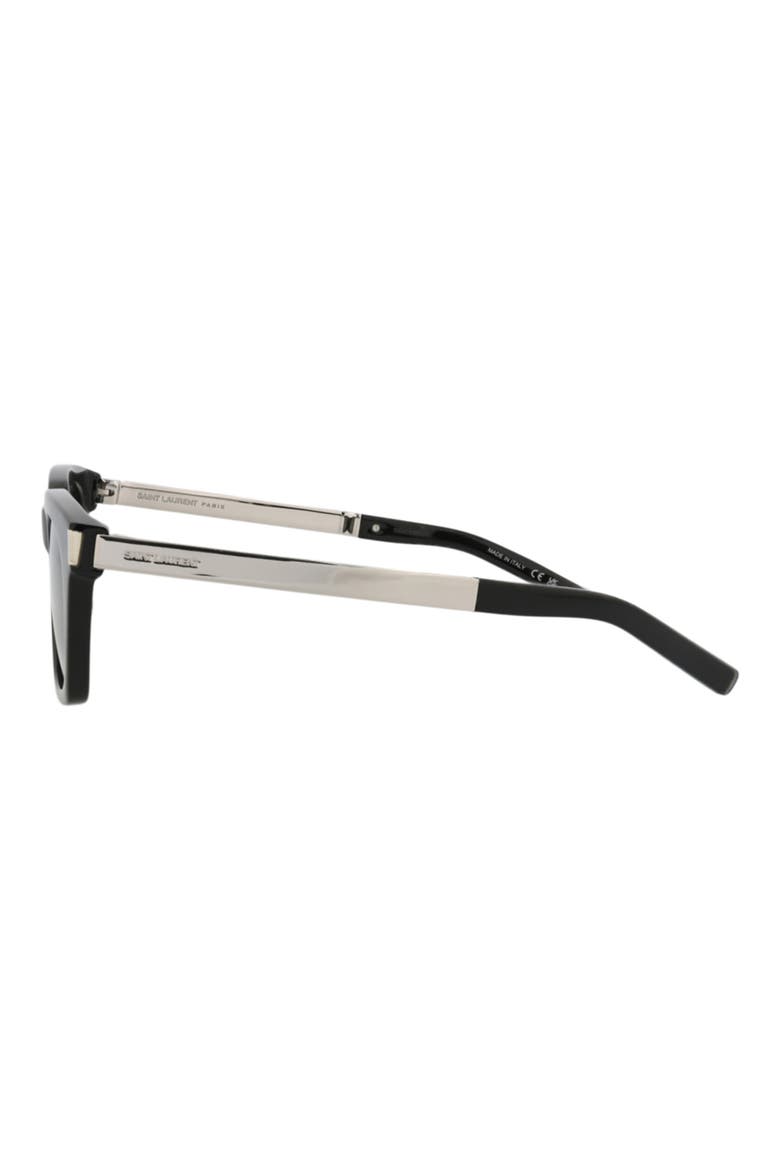 53mm Square Sunglasses, Alternate, color, BLACK SILVER GREY