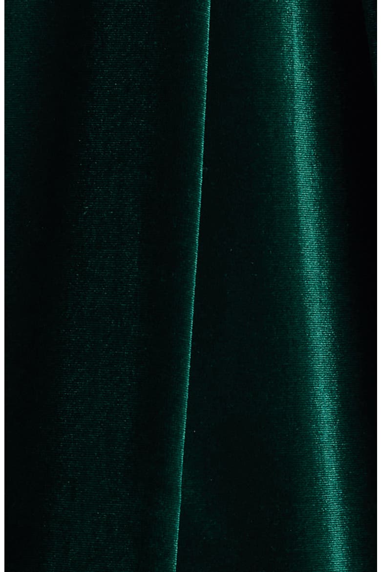 Fit & Flare Velvet Party Dress, Alternate, color, EMERALD